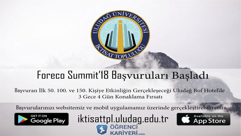 Foreco Summit'18 Uludağ Üniversitesi'nde!