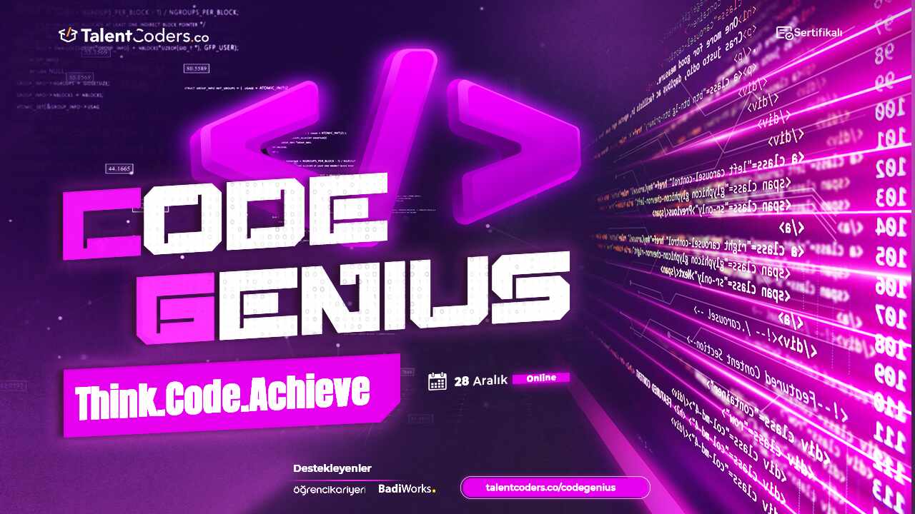 Yazılım Dünyası'nın Zirvesi 'Code Genius' Seni Bekliyor!