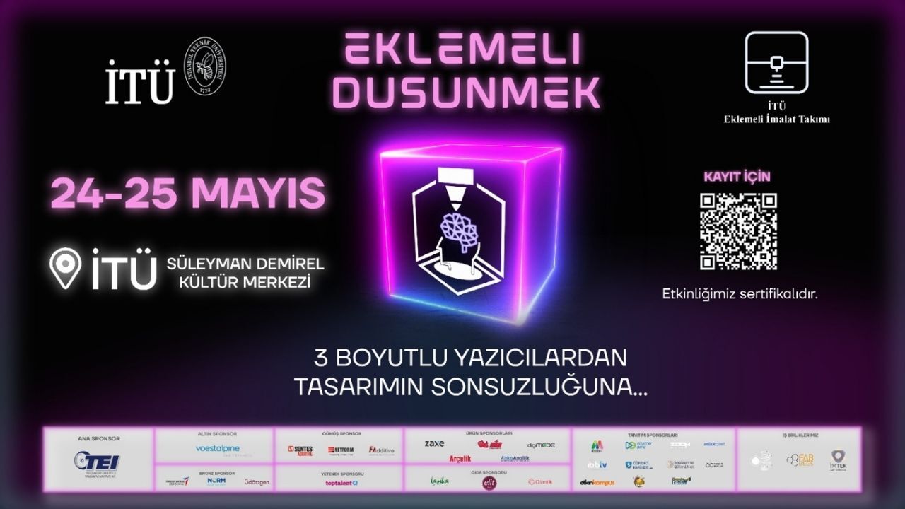 İTÜ 'Eklemeli Düşünmek' Etkinliği 24 Mayıs'ta Başlıyor!