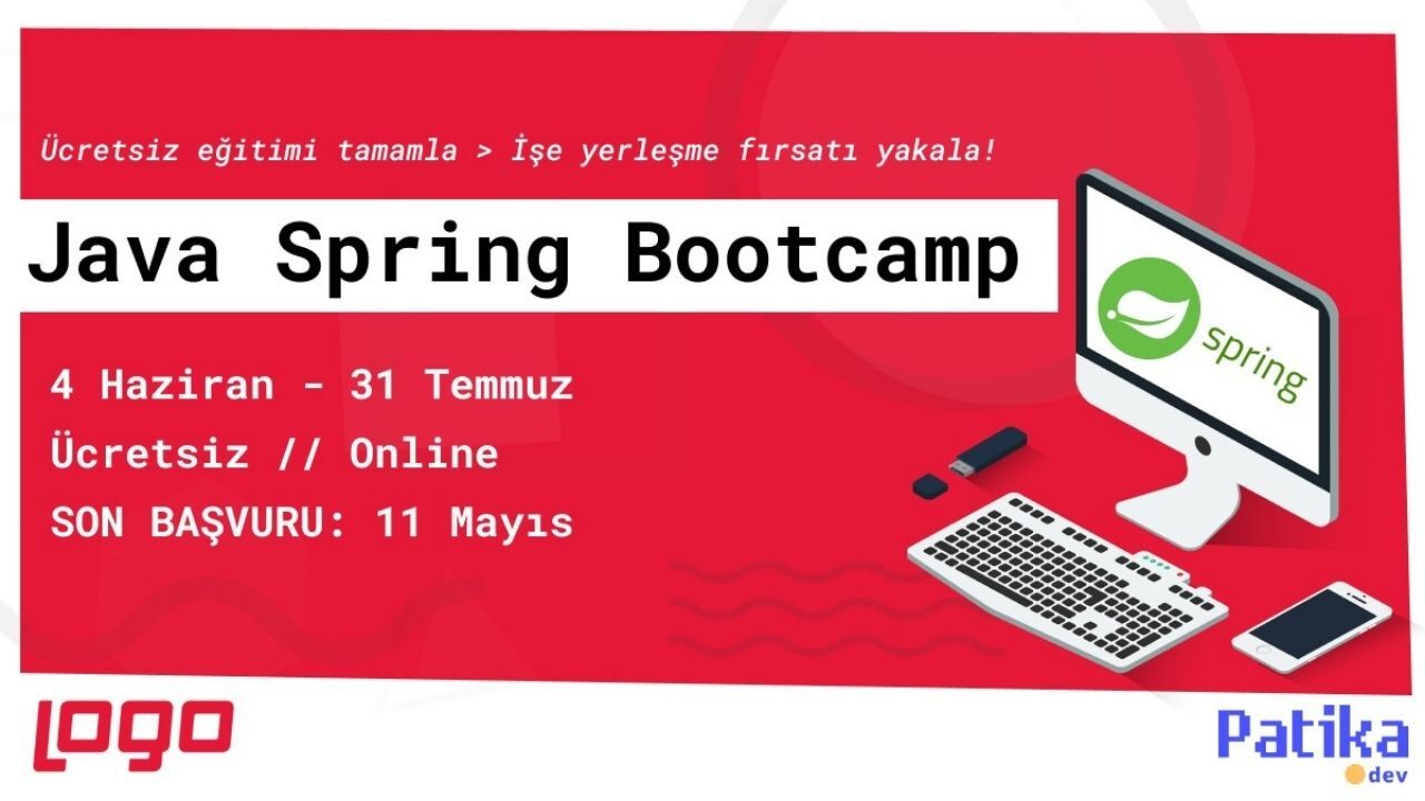 Logo Yazılım Yazılımcı Geliştirme Programı Java Spring Bootcamp Başlıyor!