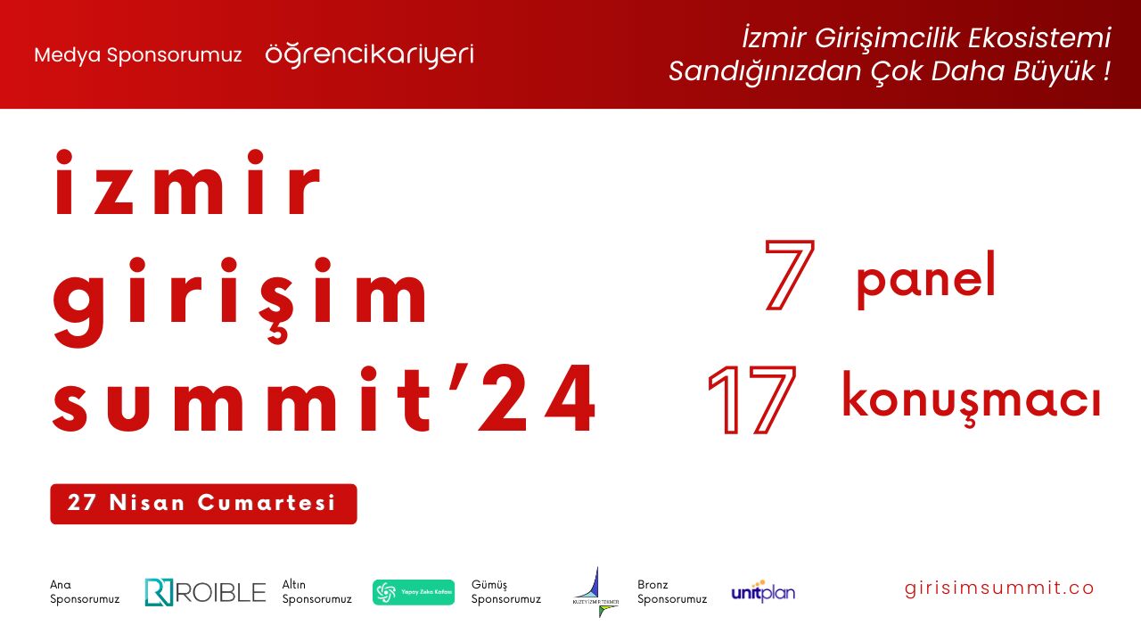 İzmir Girişim Summit 2024: İnovasyon ve Girişimcilik Rüzgarı İzmir'de Esiyor!