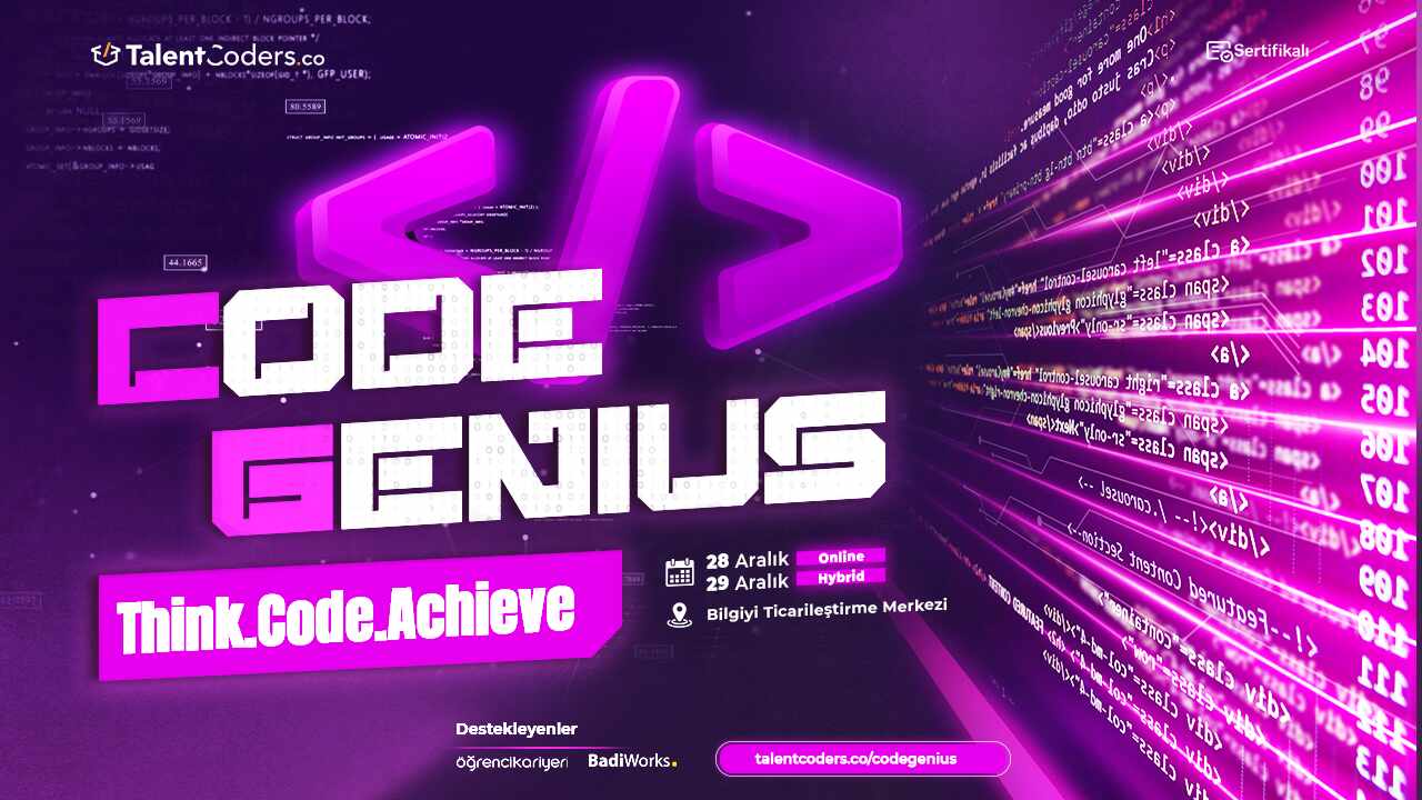 Yazılım Dünyası'nın Zirvesi 'Code Genius' Seni Bekliyor!