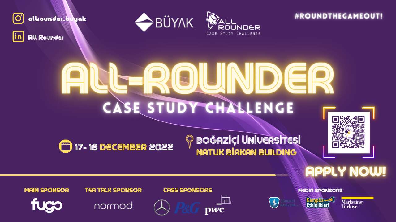 All Rounder 17 Aralık'ta Boğaziçi Üniversitesi'nde!