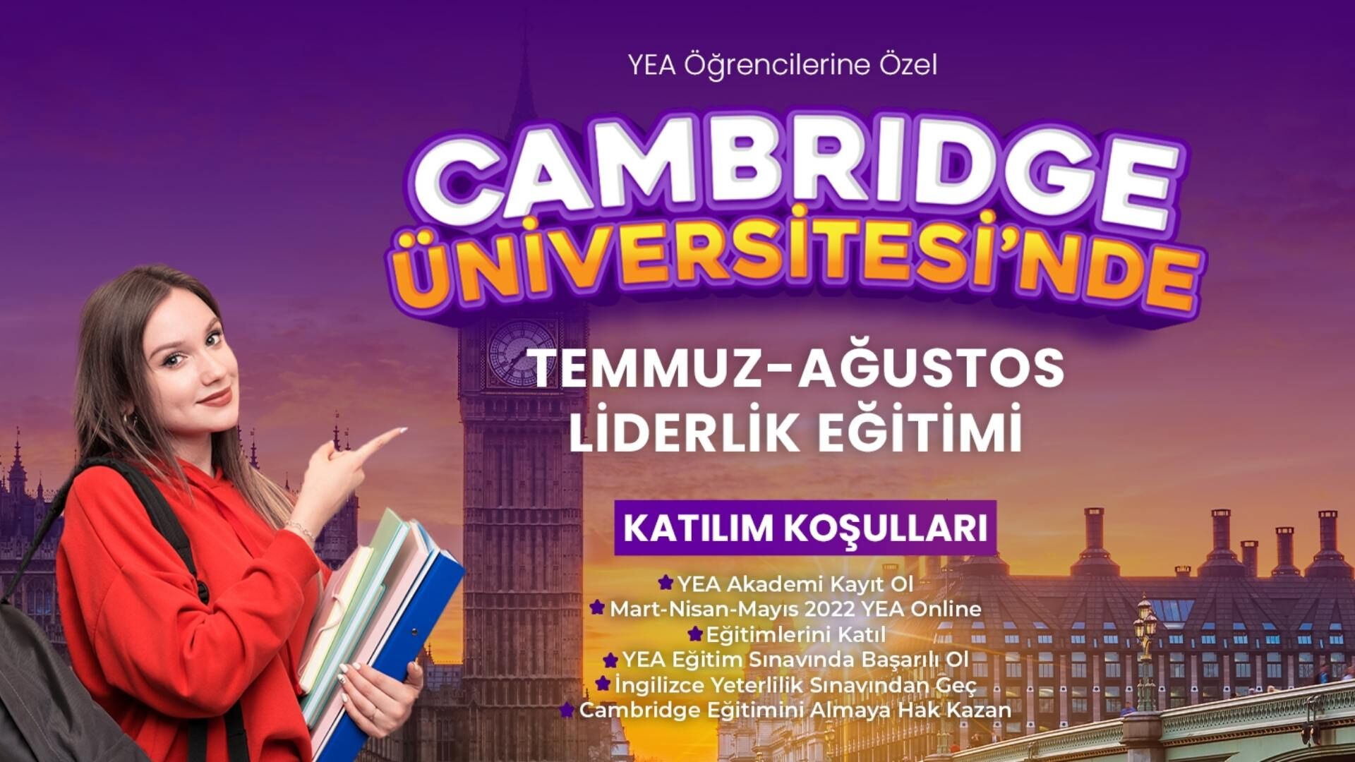 Türkiye'den Cambridge'a Uzanan Eğitim Yolculuğuna Katılma Fırsatı!