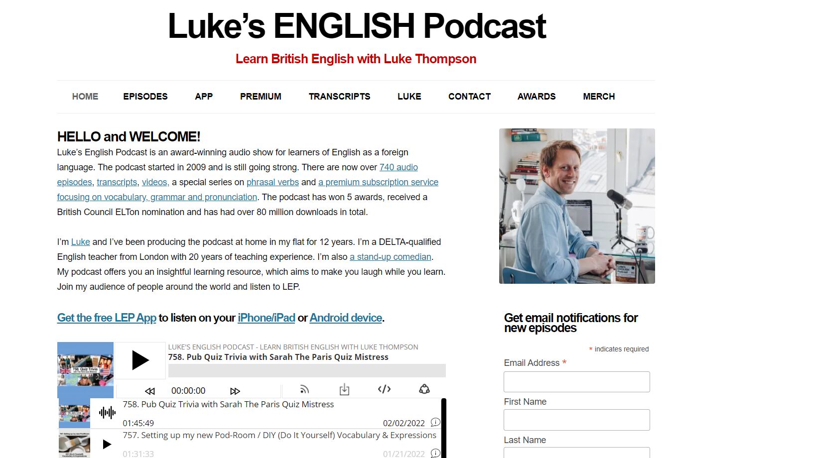 Luke's English Podcast 